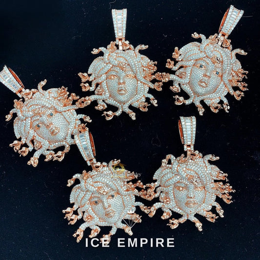 Iced Out 925 Silver Moissanite Pendant