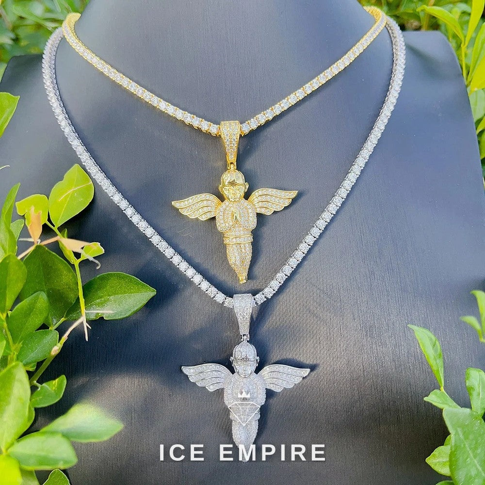 Iced Out Rose Gold Plated Pendant