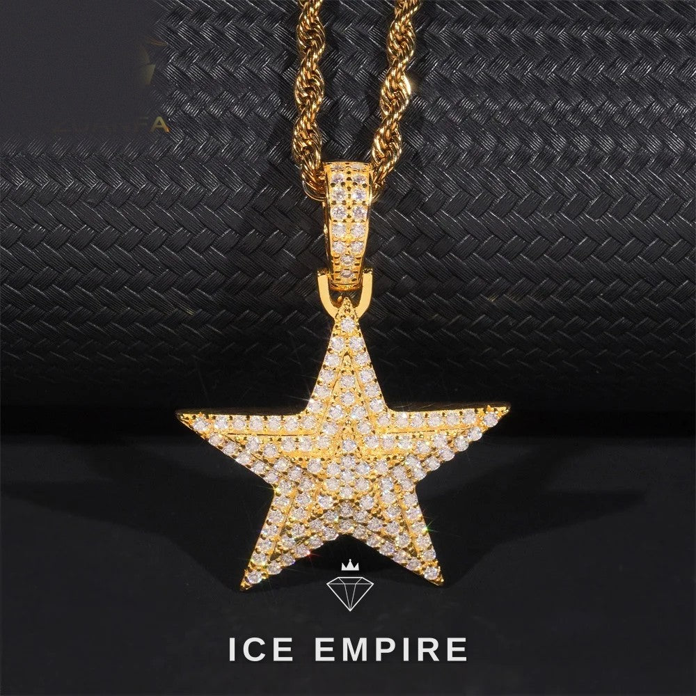 Iced Out 925 Silver Pendant