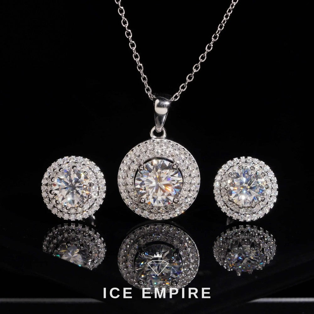 Iced Out 925 Silver Moissanite Cuban Chain