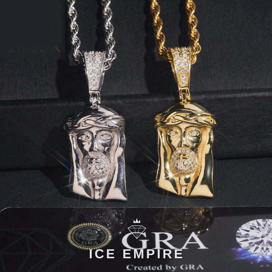 Iced Out 925 Silver Pendant