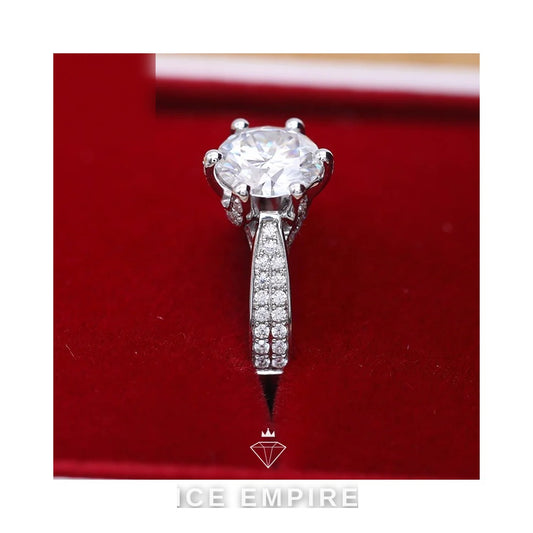 Iced Out 14K Gold Lab Grown Diamond Ring