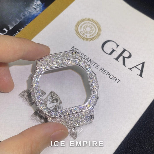 Iced Out 925 Silver Moissanite Watch