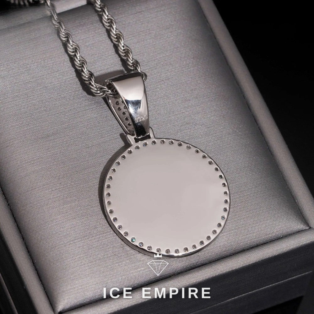 Iced Out 925 Silver Lab Grown Diamond Pendant