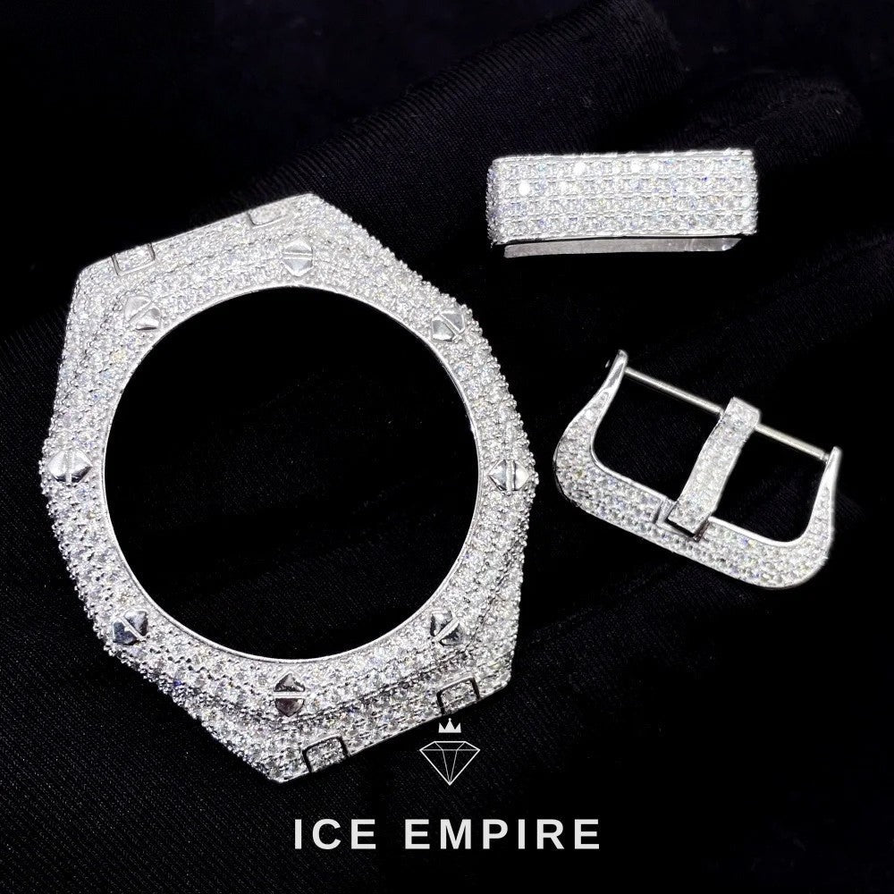 Iced Out 925 Silver Watch
