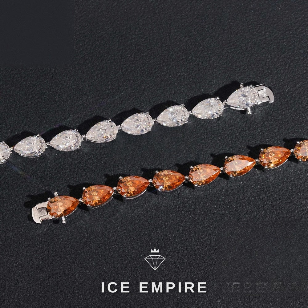 Iced Out 925 Silver Moissanite Tennis Chain