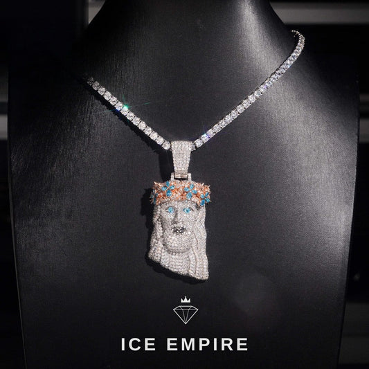 Iced Out Rose Gold Plated Tennis Chain