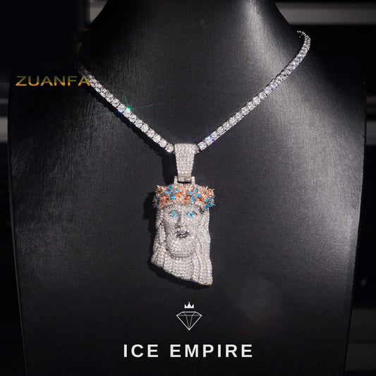 Iced Out Rose Gold Plated Tennis Chain
