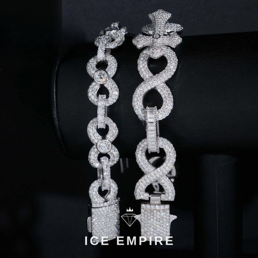 Iced Out 925 Silver Moissanite Cuban Chain