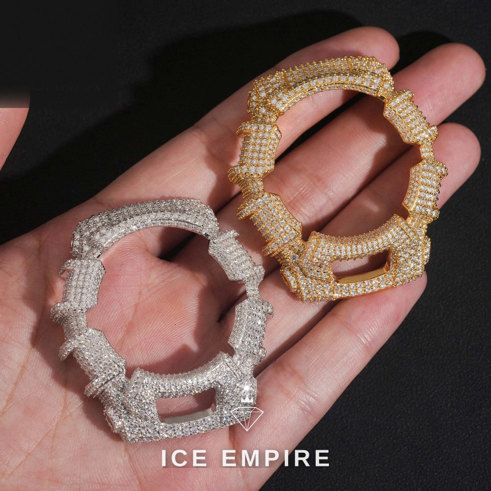 Iced Out 925 Silver Moissanite Watch