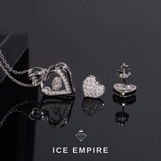 Iced Out 925 Silver Moissanite Earrings