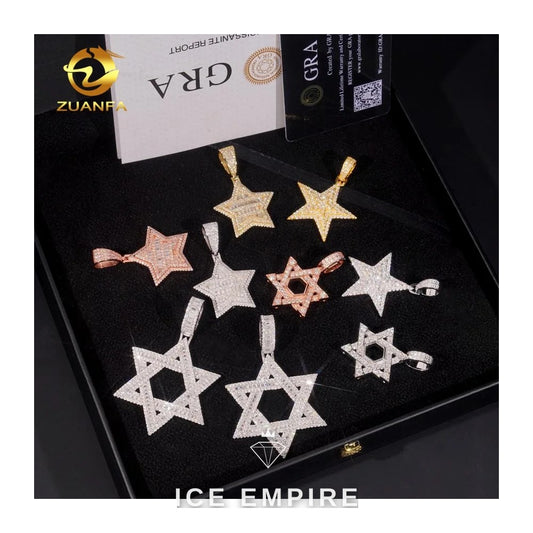 Iced Out 925 Silver Pendant