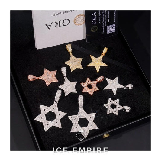 Iced Out 925 Silver Pendant