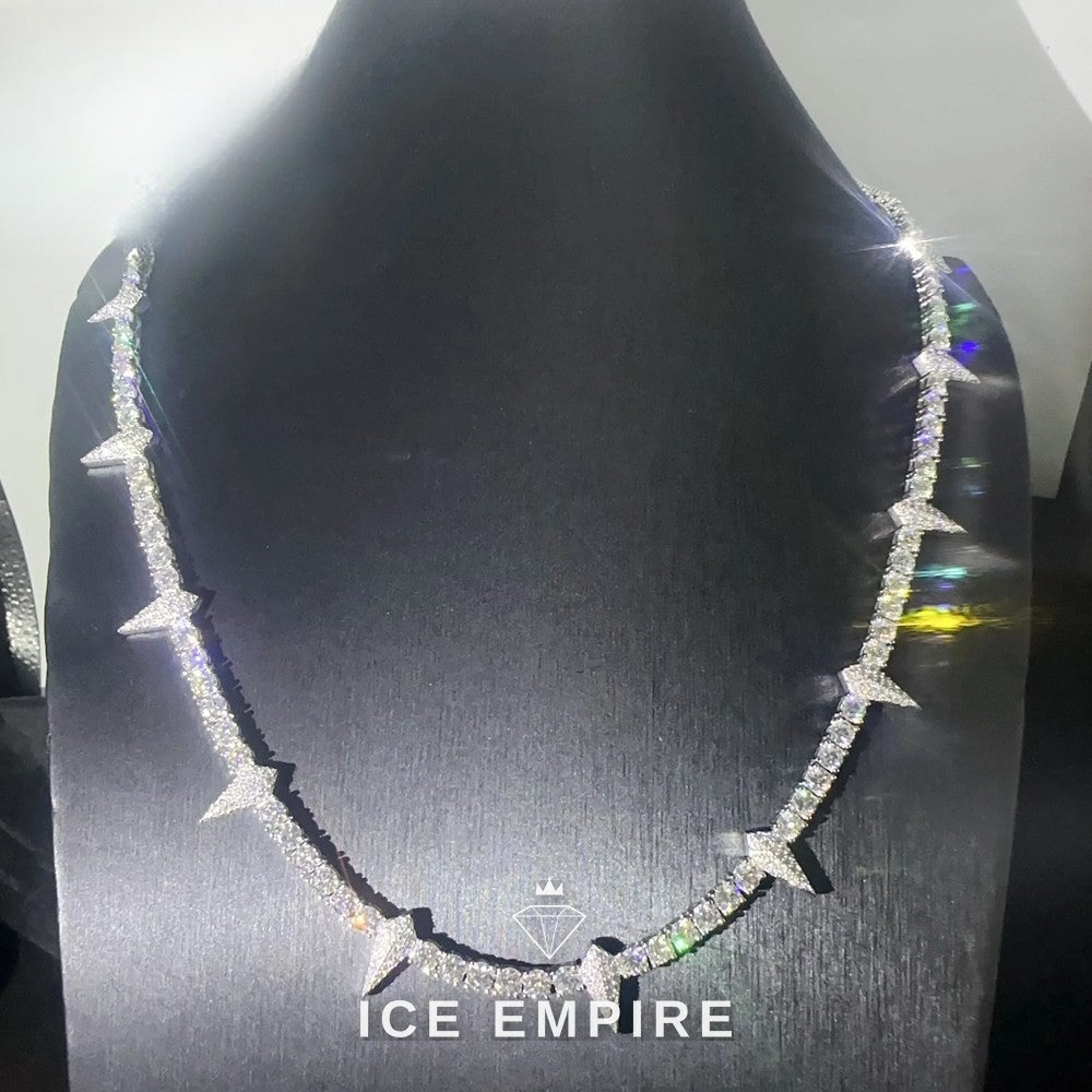 Iced Out Rose Gold Plated Moissanite Cuban Chain