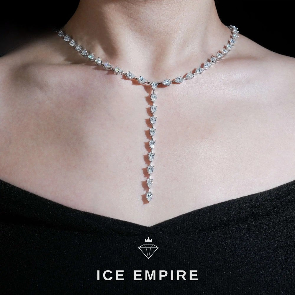 Iced Out 925 Silver Moissanite Cuban Chain