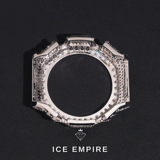 Iced Out 925 Silver Moissanite Watch