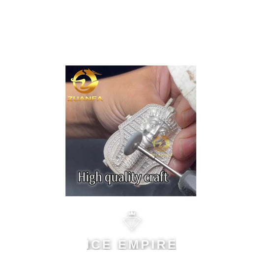 Iced Out Baguette Rose Gold Plated Cuban Chain