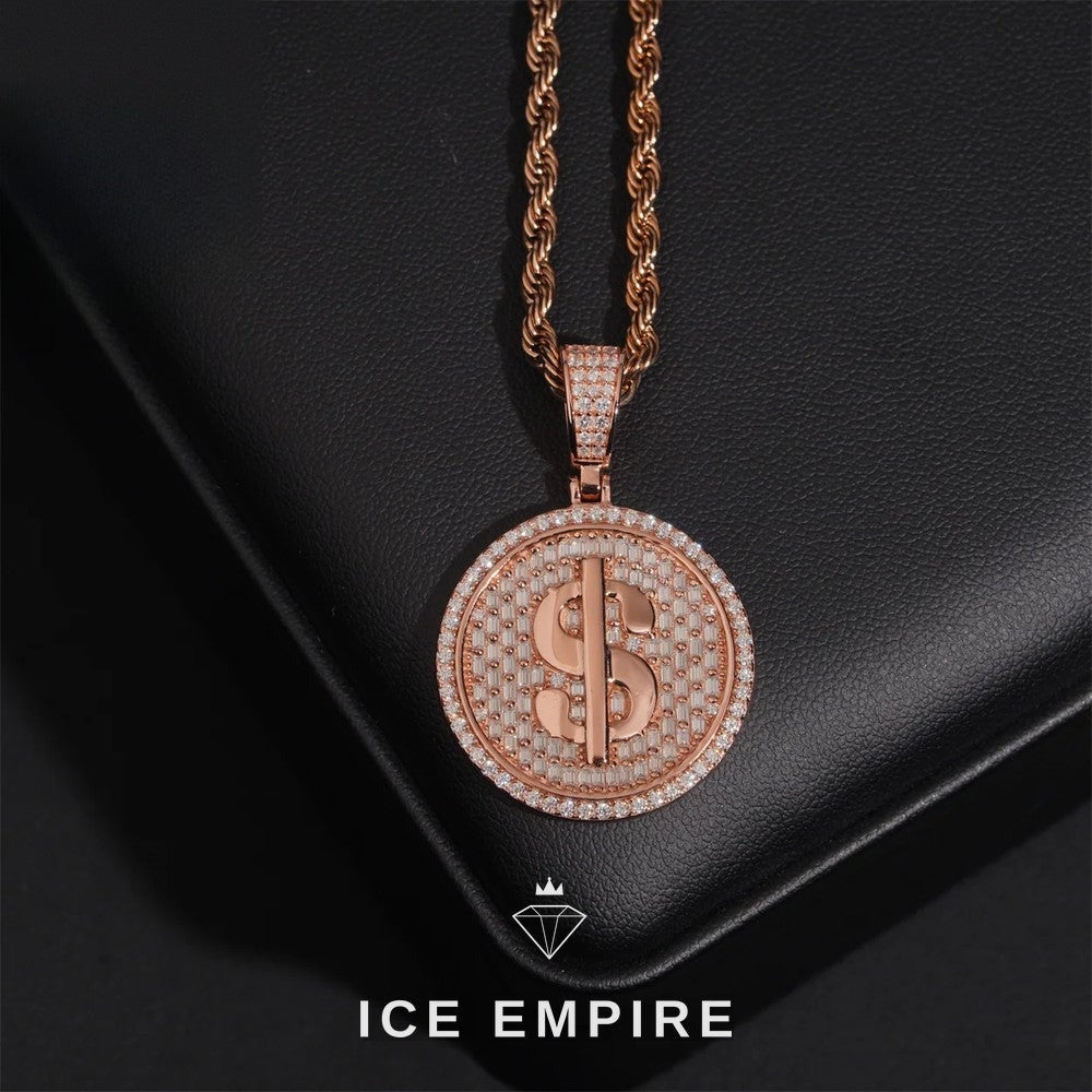 Iced Out 925 Silver Moissanite Pendant