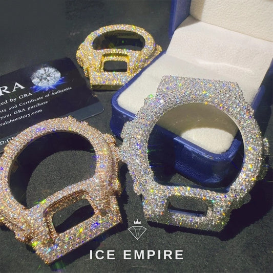 Iced Out 925 Silver Moissanite Watch