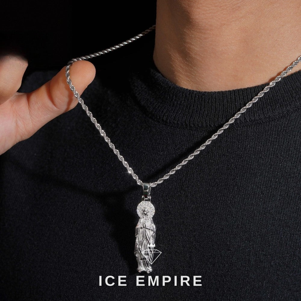 Iced Out 925 Silver Moissanite Pendant