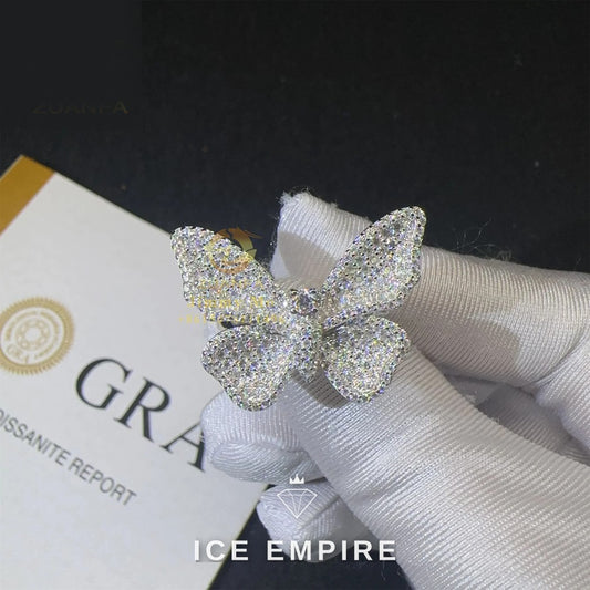 Iced Out Gold Plated Moissanite Ring