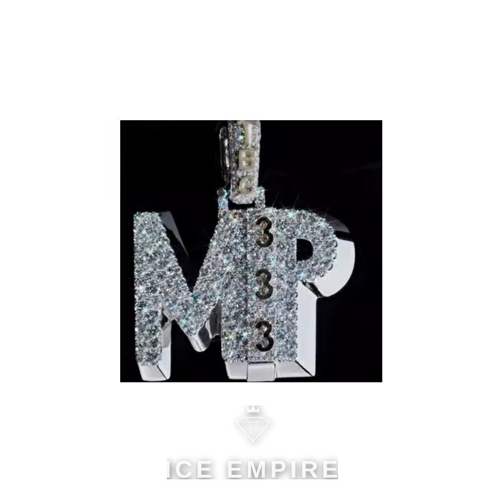 Iced Out Rose Gold Plated Pendant