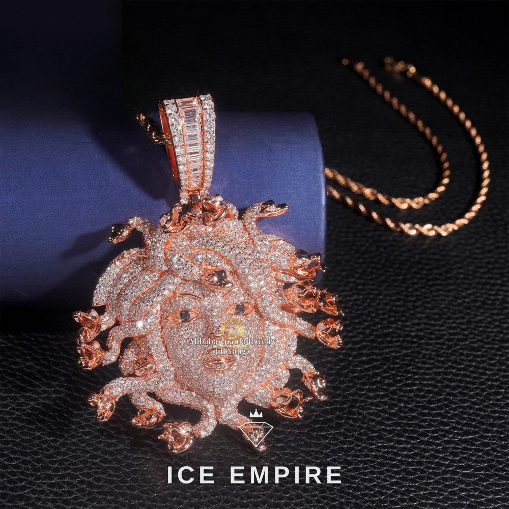 Iced Out 925 Silver Moissanite Pendant