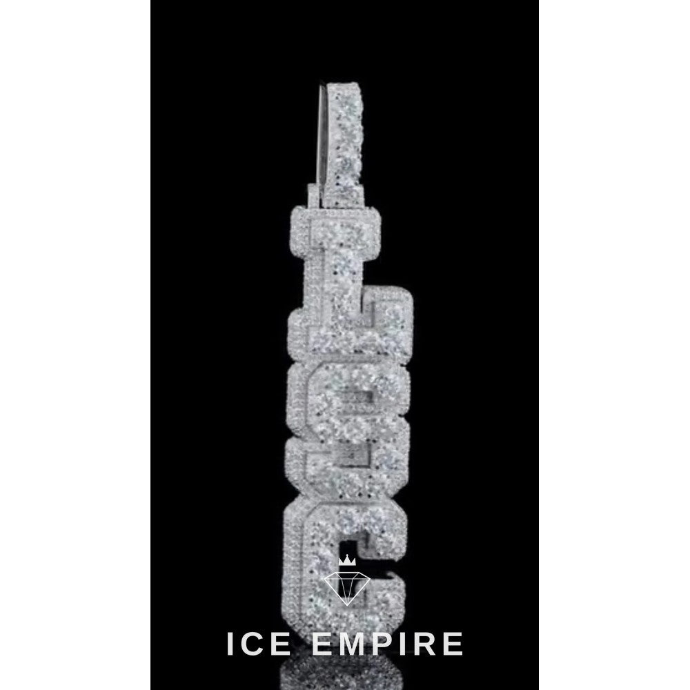 Iced Out Cross 925 Silver Moissanite Pendant