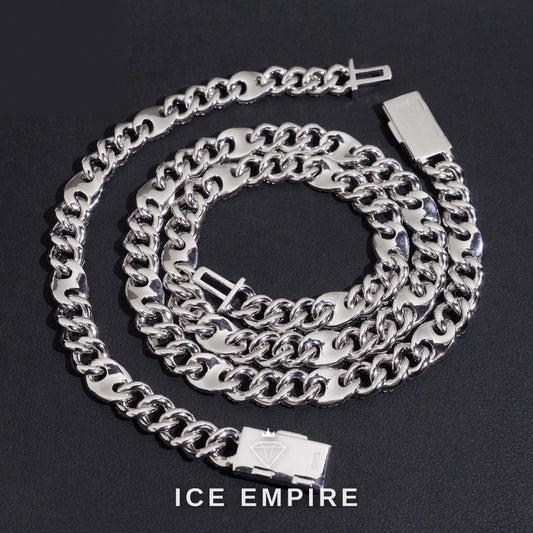 Iced Out Rose Gold Plated Moissanite Cuban Chain
