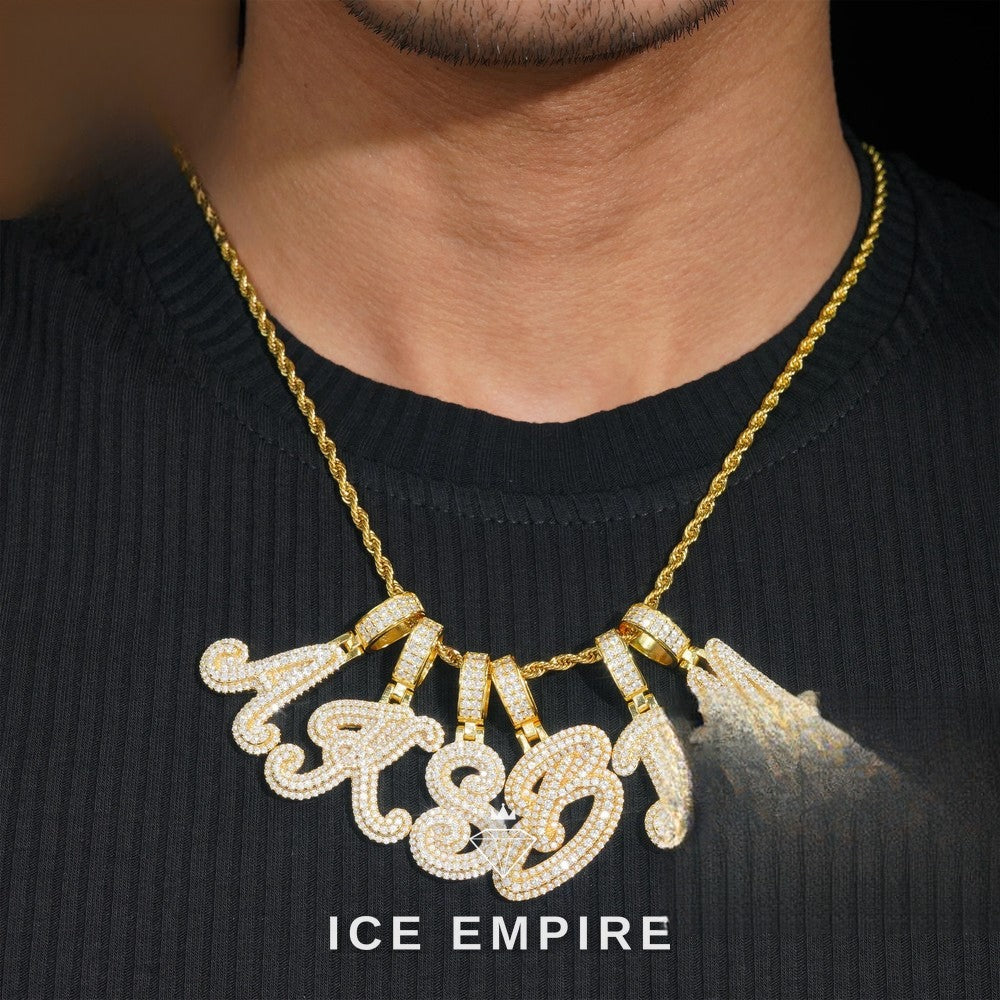 Iced Out Gold Plated Moissanite Pendant