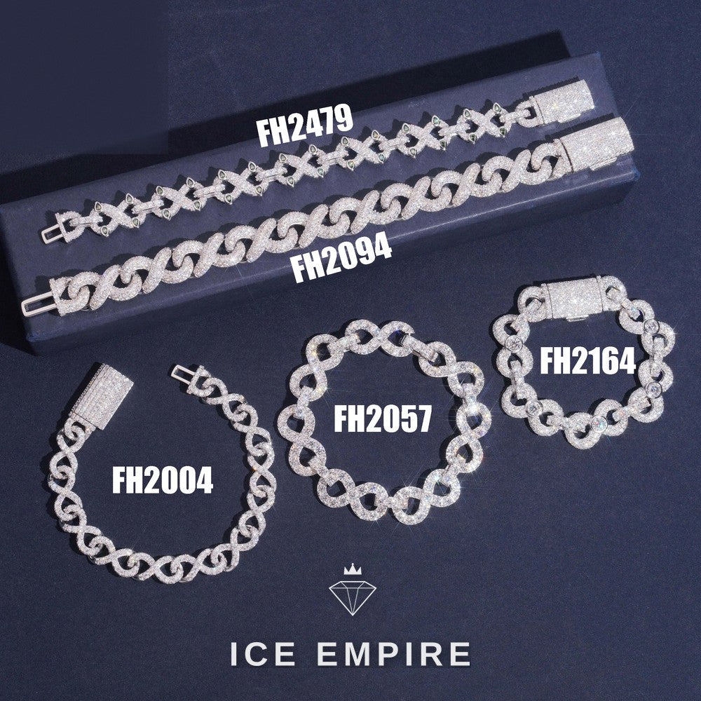 Iced Out Gold Plated Moissanite Cuban Chain