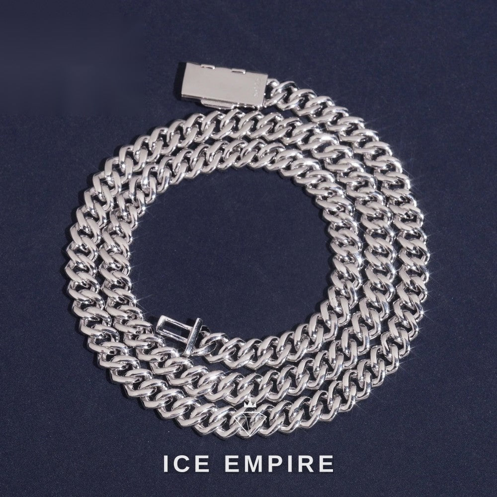 Iced Out Rose Gold Plated Moissanite Cuban Chain