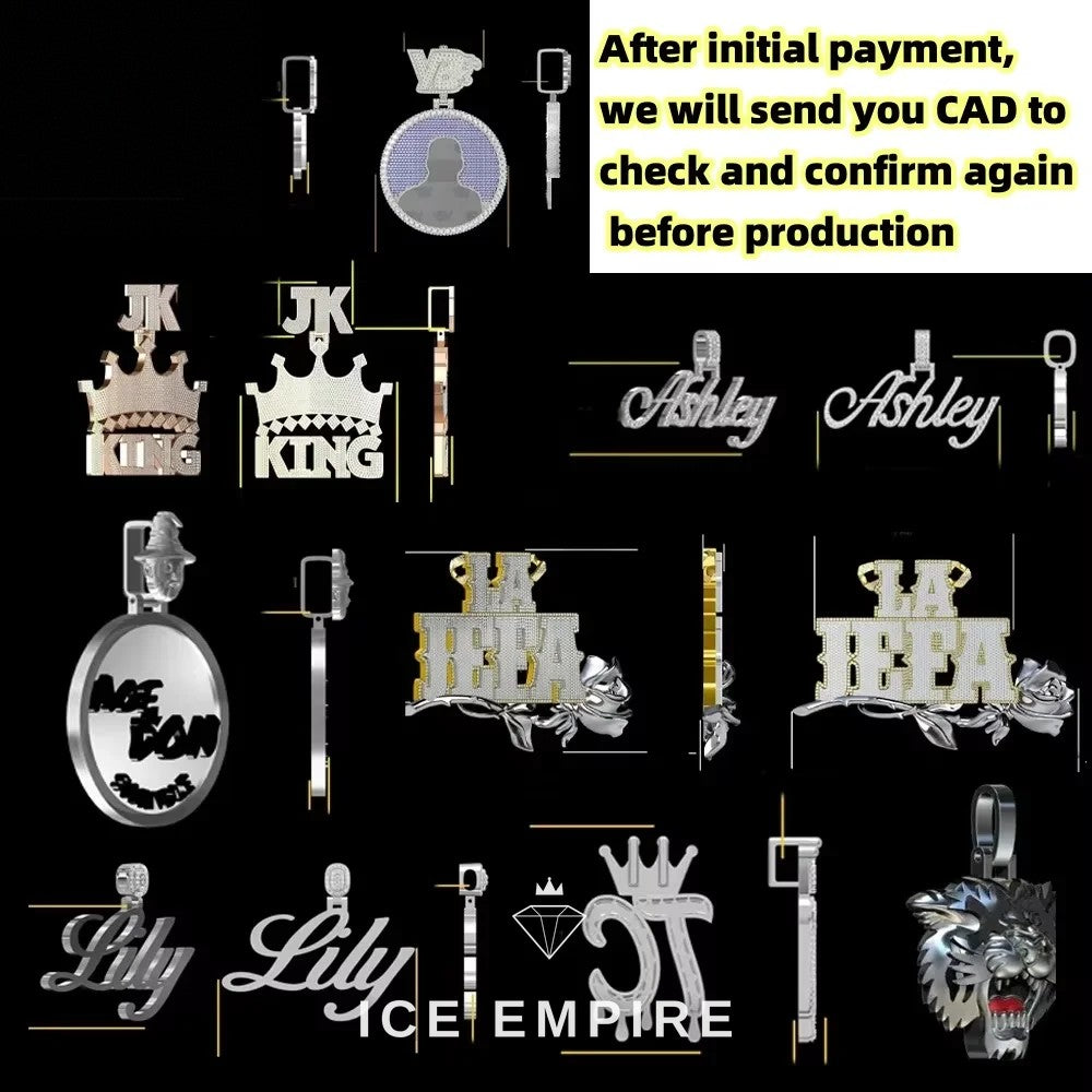 Iced Out Rose Gold Plated Moissanite Cuban Chain