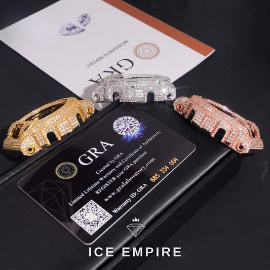 Iced Out 925 Silver Moissanite Watch