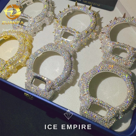 Iced Out 925 Silver Moissanite Watch