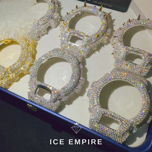 Iced Out 925 Silver Moissanite Watch
