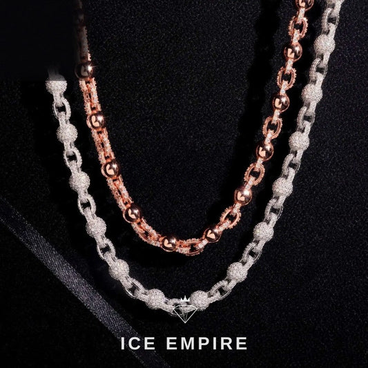 Iced Out 925 Silver Moissanite Chain