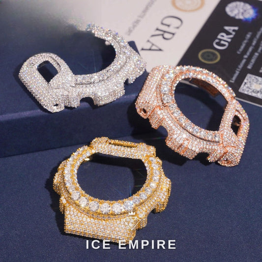 Iced Out 925 Silver Moissanite Watch