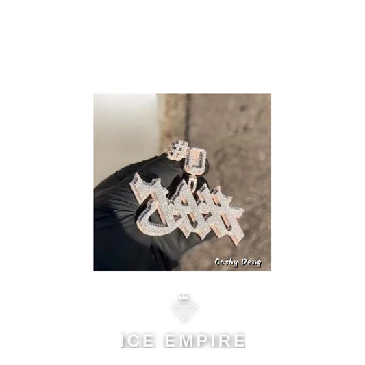 Iced Out Baguette Rose Gold Plated Cuban Chain