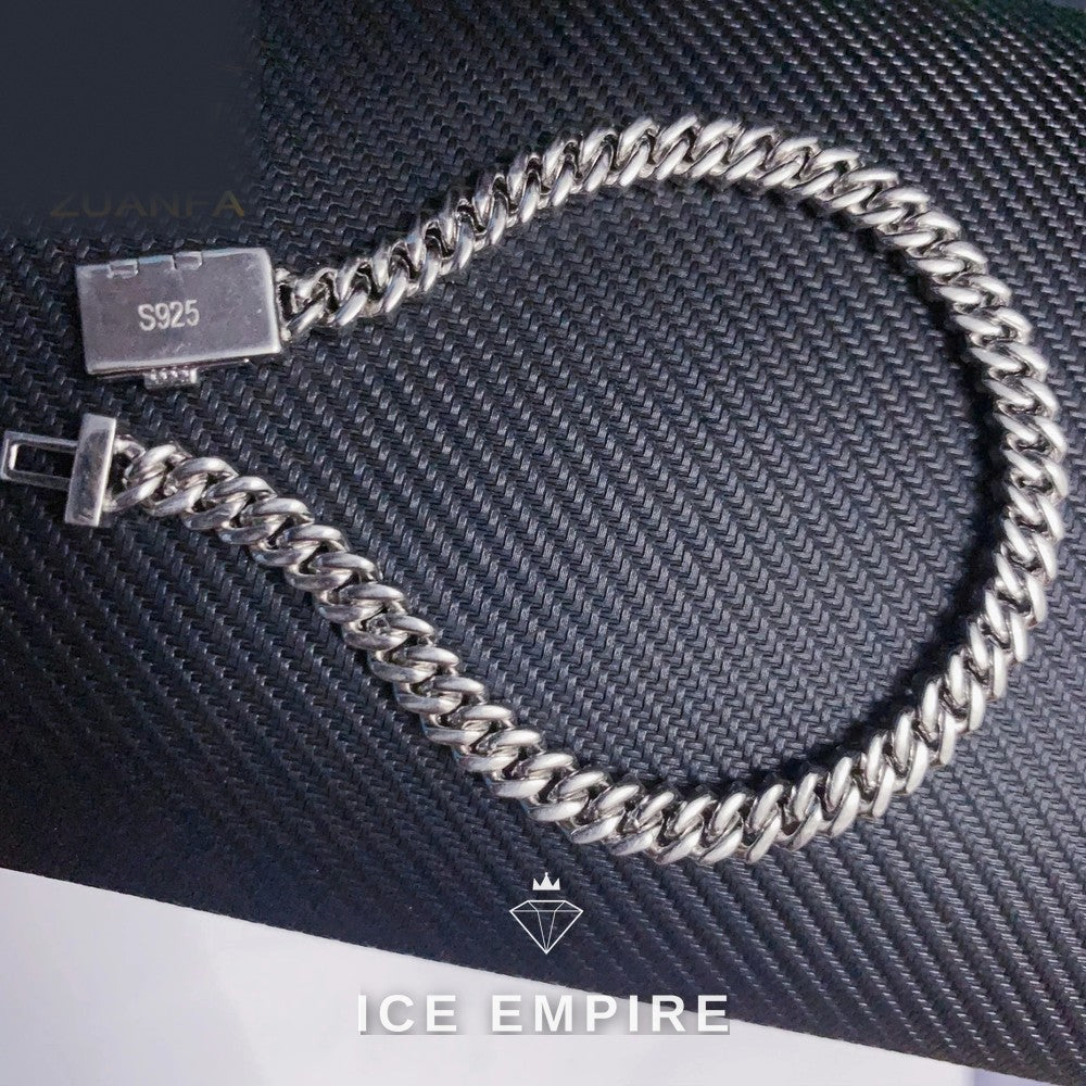 Iced Out Rose Gold Plated Moissanite Cuban Chain