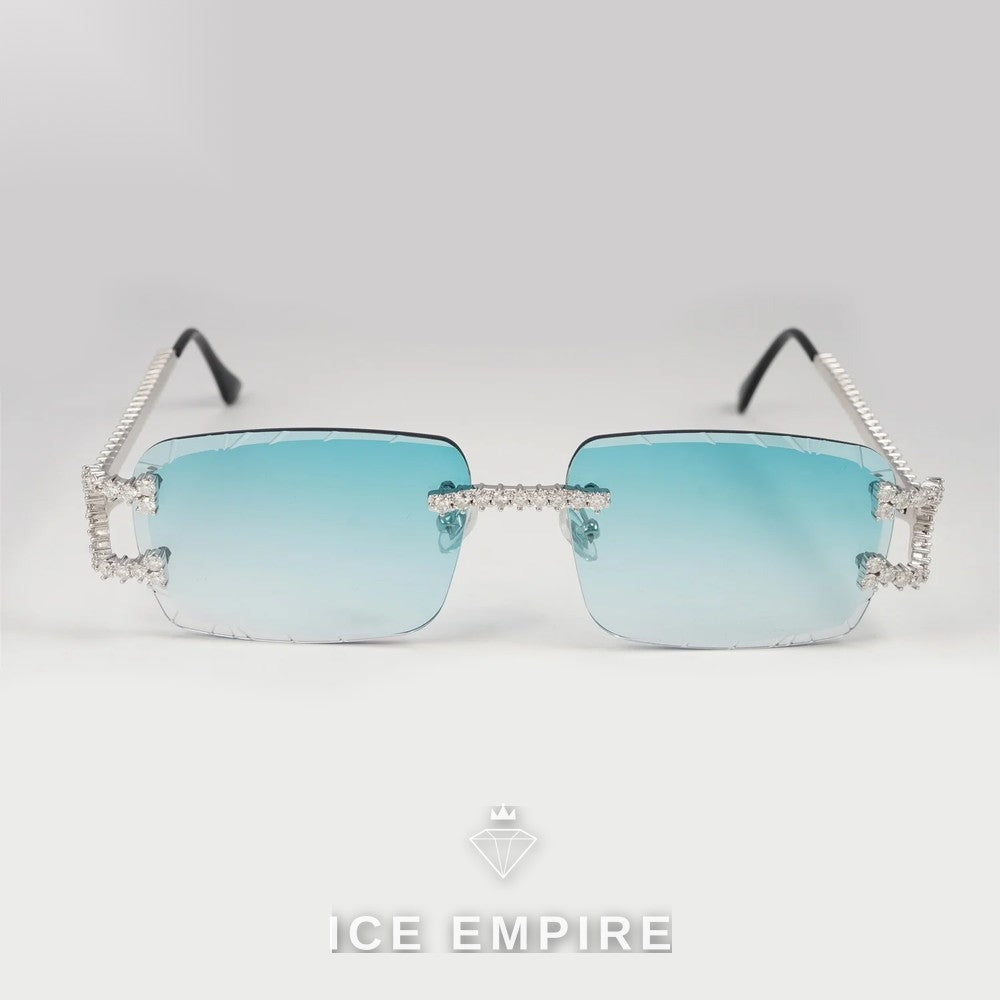 Iced Out 925 Silver Moissanite Glasses
