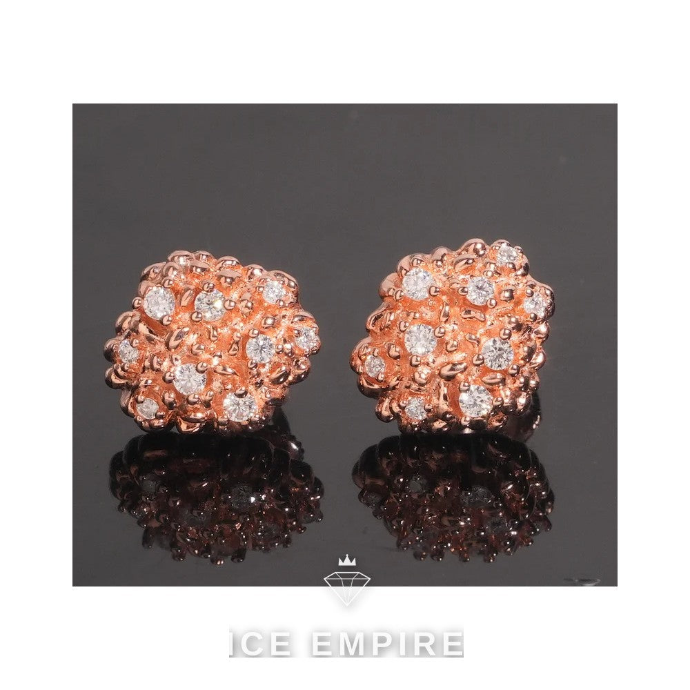 Iced Out 925 Silver Moissanite Earrings