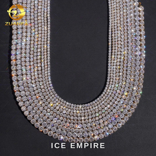 Iced Out Rose Gold Plated Tennis Chain