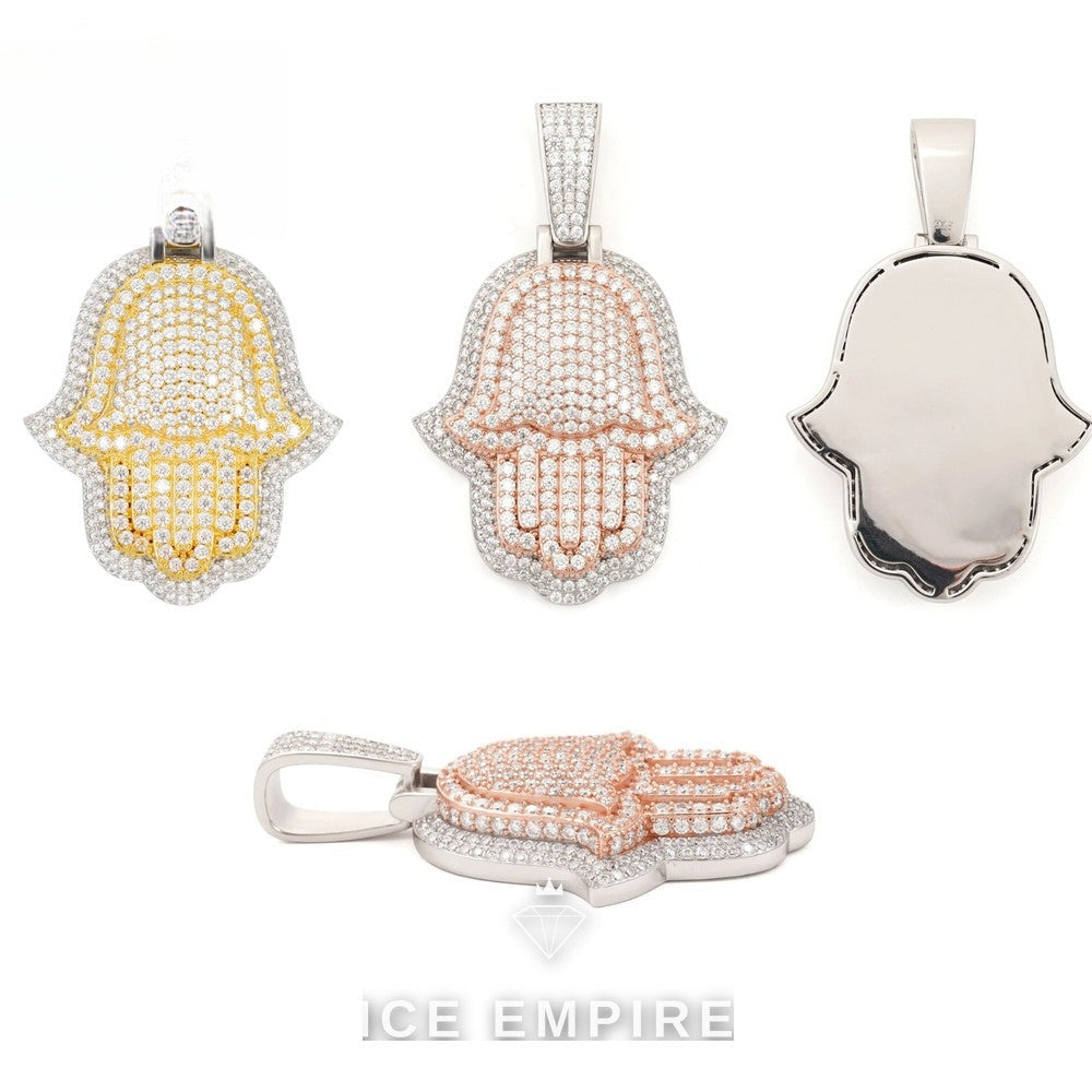 Iced Out 925 Silver Moissanite Pendant