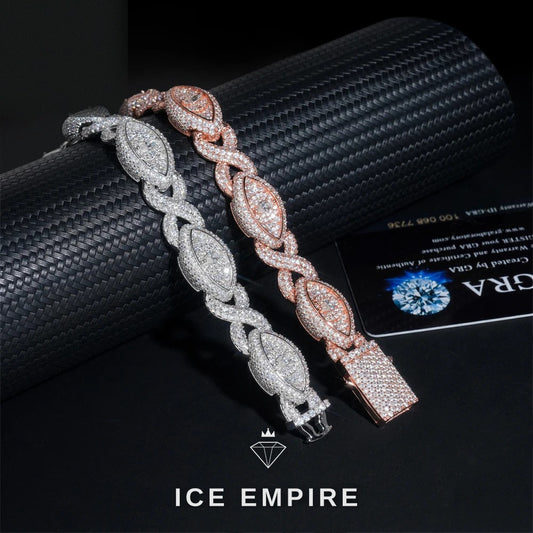 Iced Out 925 Silver Moissanite Cuban Chain
