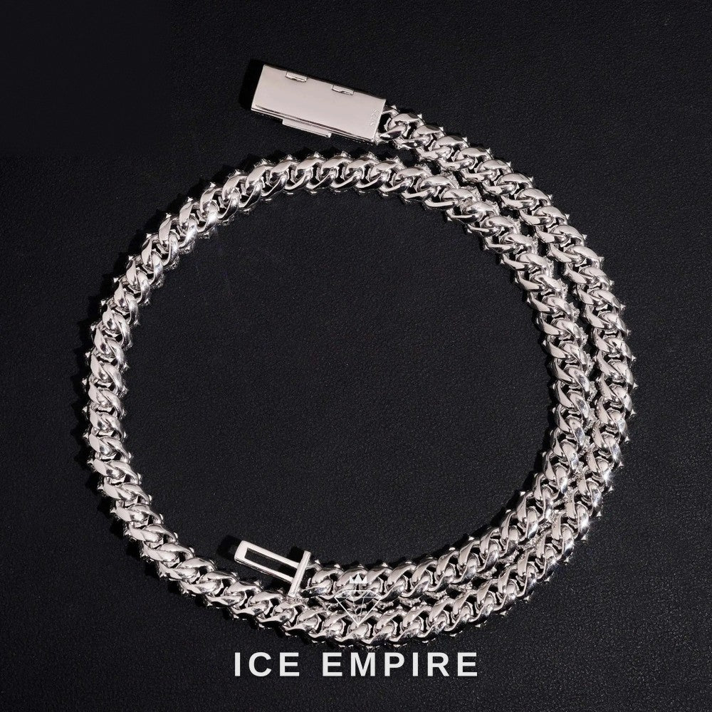 Iced Out Rose Gold Plated Moissanite Cuban Chain
