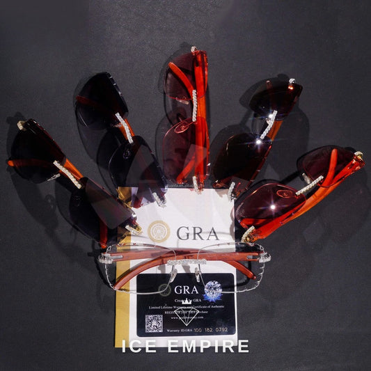Iced Out 925 Silver Moissanite Glasses