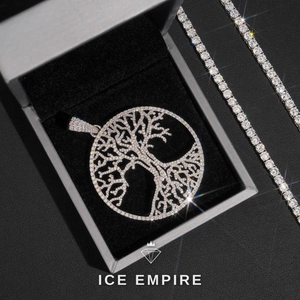 Iced Out Rose Gold Plated Moissanite Pendant
