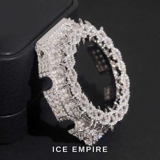 Iced Out Gold Plated Moissanite Watch