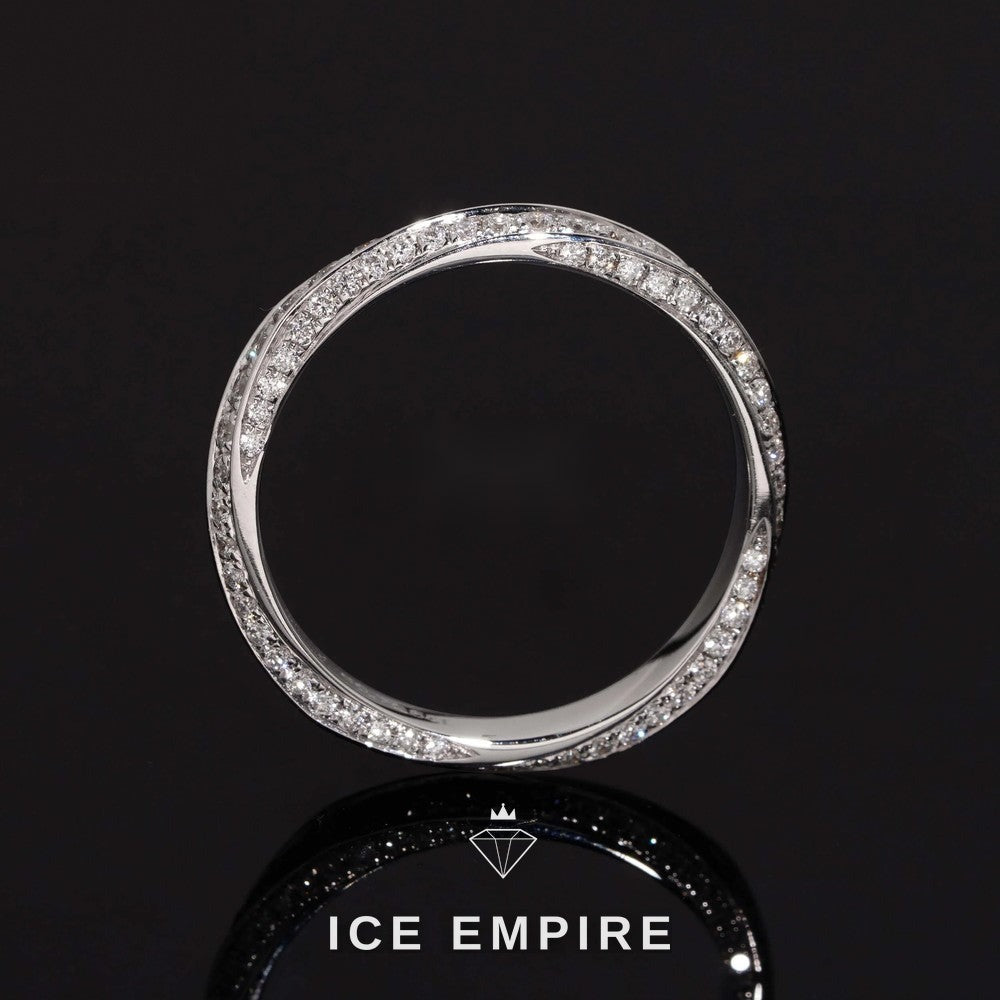 Iced Out Gold Plated Lab Grown Diamond Engagement Ring